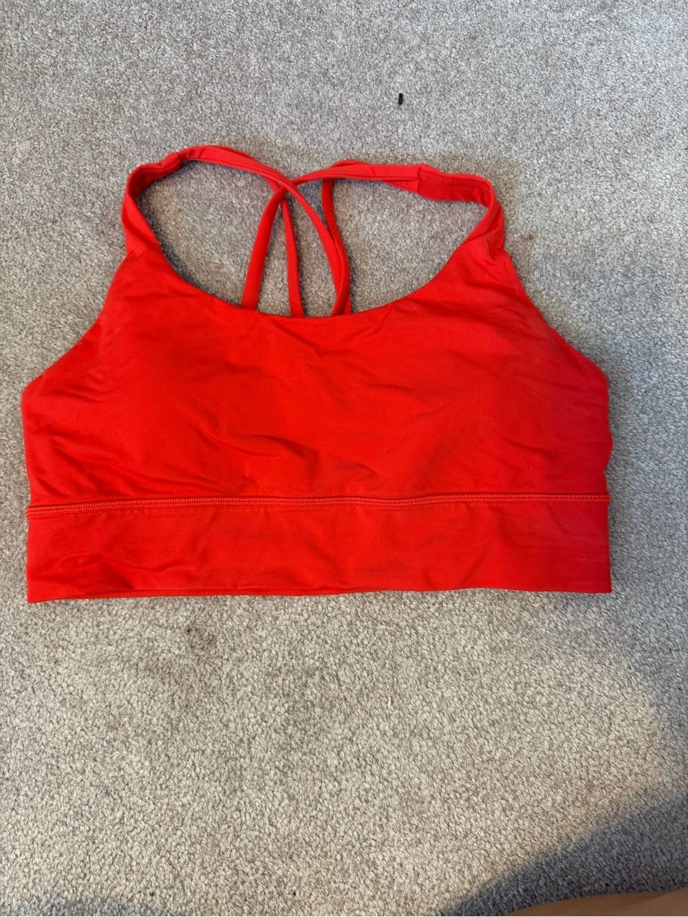 Red lululemon sports bra Size 10